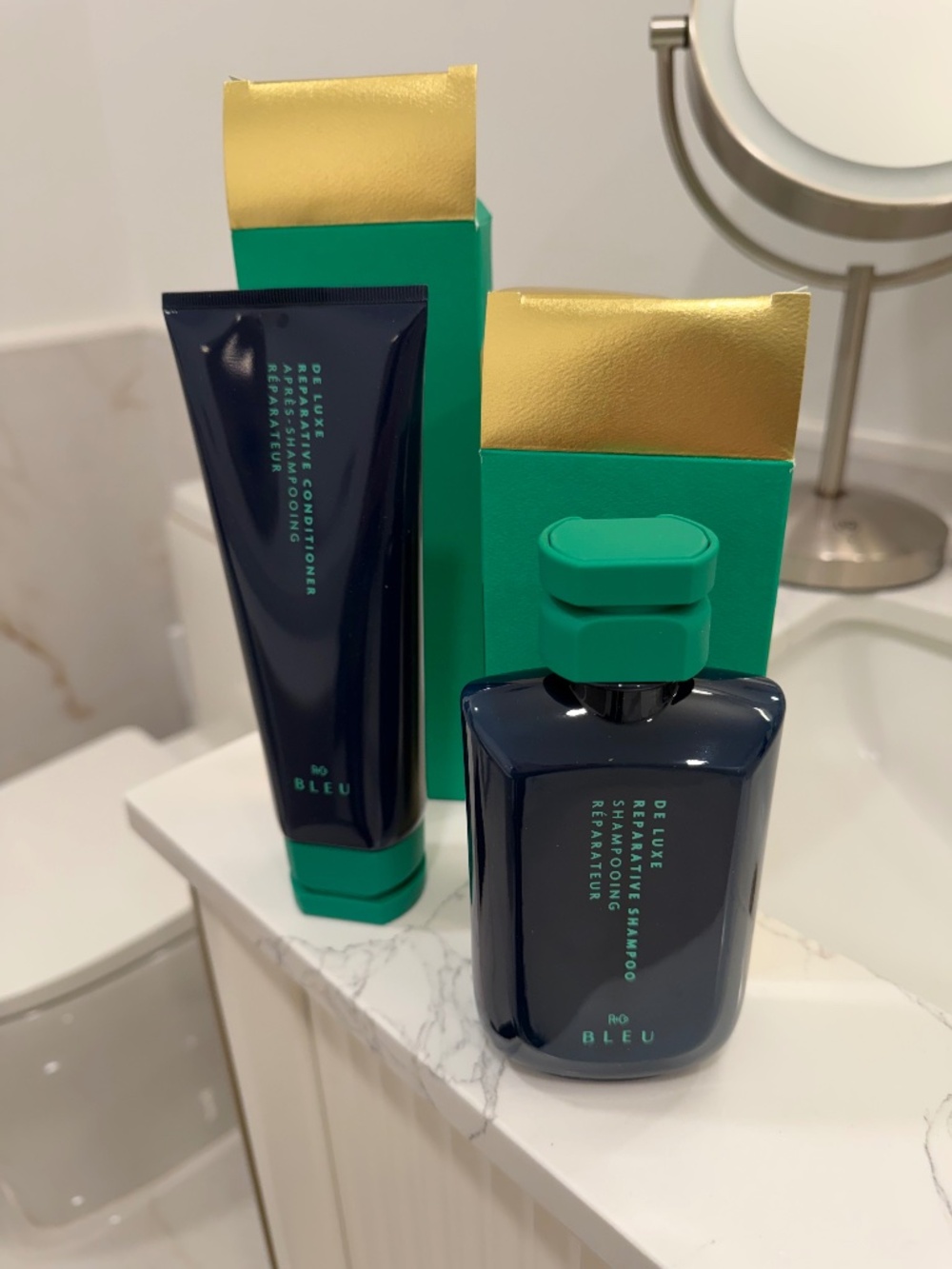 R+Co Blue DE LUXE REPARATIVE SHAMPOO & CONDITIONER SET